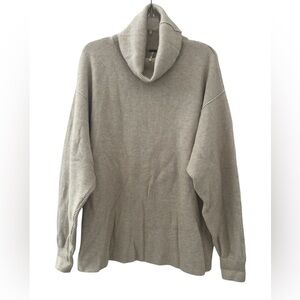 Free People Taupe Cowl Neck Sweater